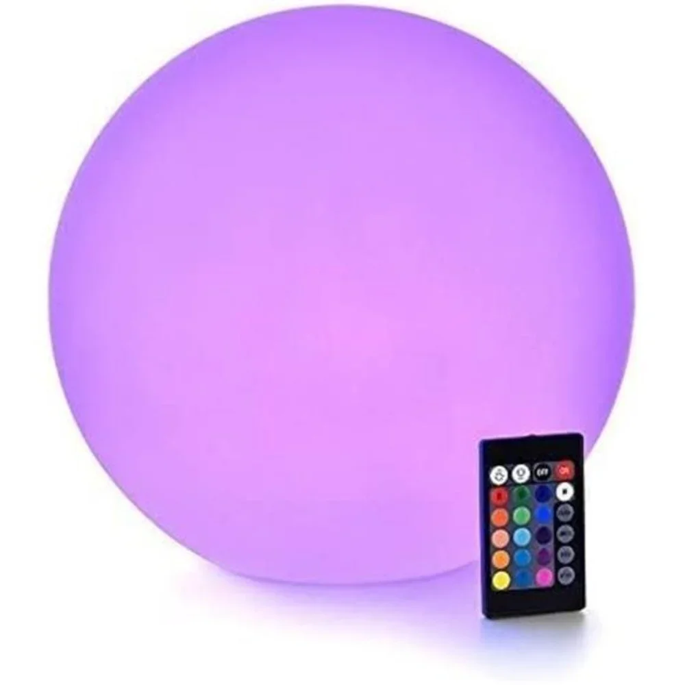 LED Dimmable Light Ball: 12-inch Waterproof Floating Pool Lights with Remote